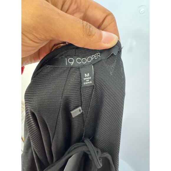 19 Cooper Black Long Sleeve Ruched Bodycon Mini Dress | Size M | NWT - Picture 4 of 6